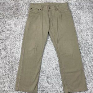 Polo Ralph Lauren 650 Jeans Khaki Men Straight Leg Denim Casual